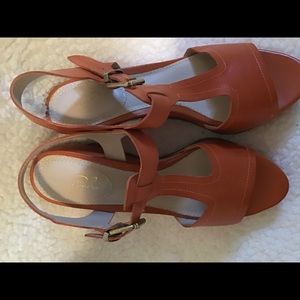 Studio Paolo Rust wedge sandals
